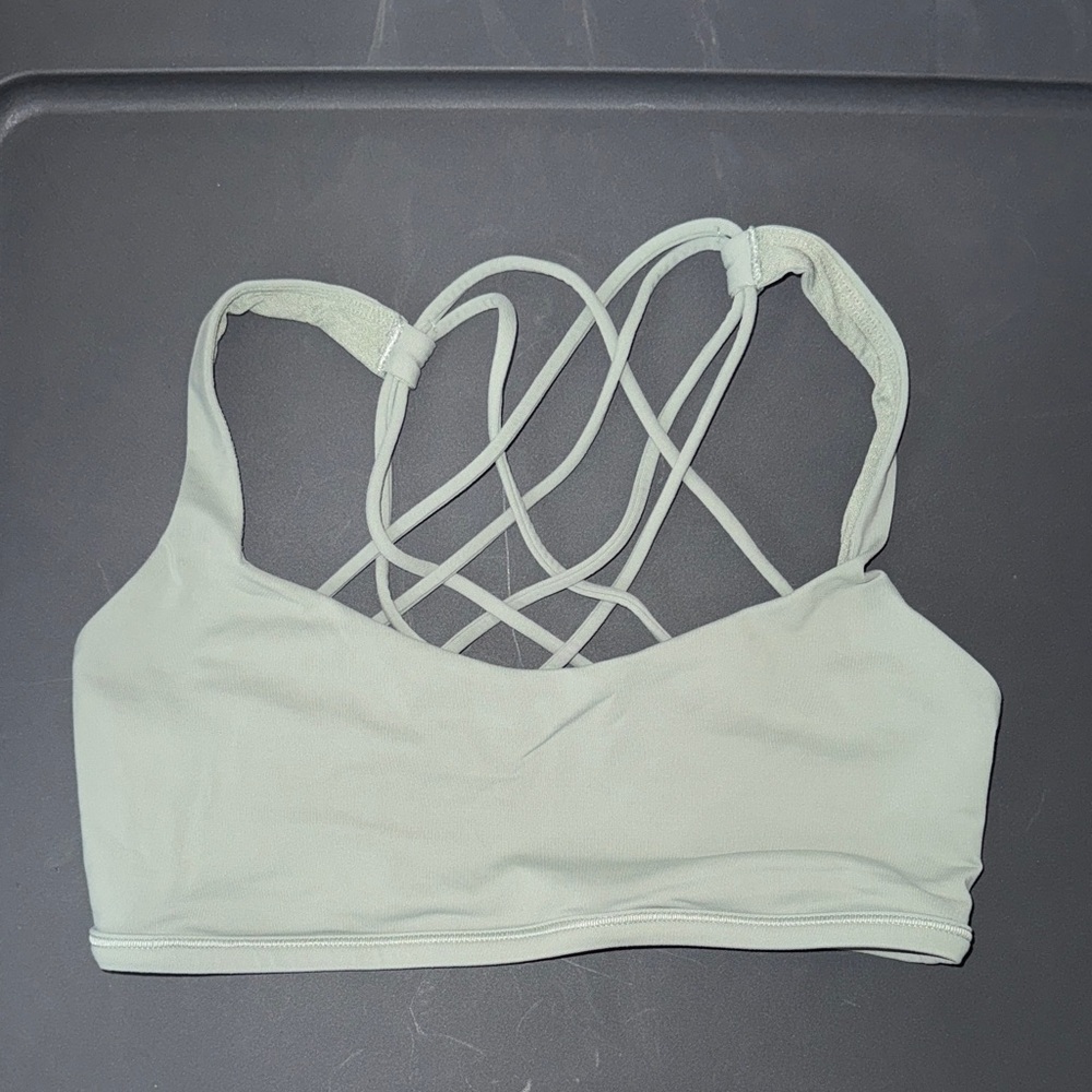 Lululemon Athletica Crisscross Back Sports Bra - Light Green